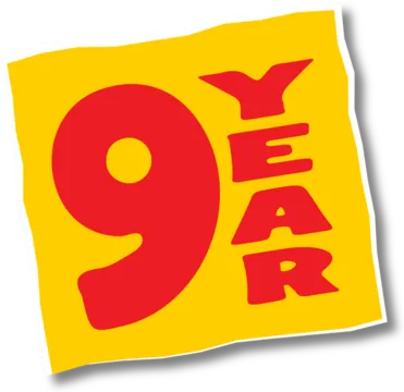 Sticker 9 Jahre Jubiläum